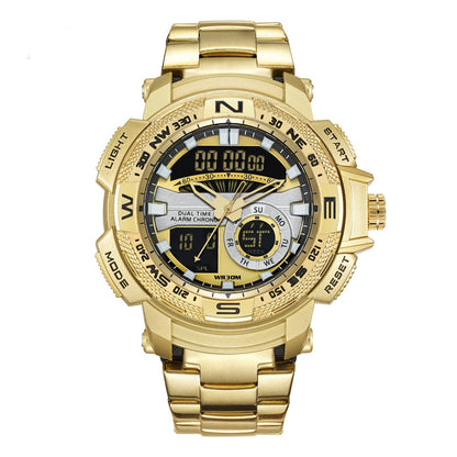 ⌚ LIMITED‑TIME 50% OFF! ⚡ Men's Dual‑Display Sports Watch – Analog‑Digital, 3ATM Waterproof, Multi‑Function ✨