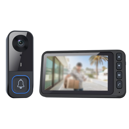🚪 LIMITED‑TIME 50% OFF! ⚡ Wireless Video Doorbell with Screen Monitor – No‑WiFi, 1080P, Weather‑Resistant ✨