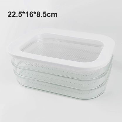 🍱 LIMITED-TIME 50% OFF! 👀 Clear Fridge Storage Container with Lid – Transparent Visibility, Stackable Design & 3 Size Options – Organize Your Fridge Effortlessly ✨