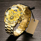 ⌚ LIMITED‑TIME 50% OFF! 💣 Men's Luminous Waterproof Flywheel Quartz Watch – Skeleton Detail, Night Glow ✨