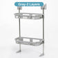 🪥 LIMITED‑TIME 50% OFF! ⚡Multifunctional Durable Punch‑Free Multi‑Layer Storage Shelf – Adjustable Layers, Wall‑Mounted ✨