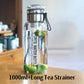 💧 LIMITED‑TIME 50% OFF! 💣 Large Capacity Portable Glass Water Bottle – Leak‑Proof, With Tea Infuser ✨