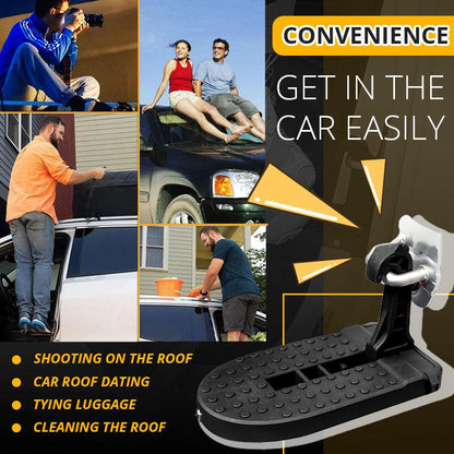 🚗 LIMITED‑TIME 50% OFF! ⚡Multifunctional Foldable Car Doorstep – Load‑Bearing, Emergency Window Breaker ✨