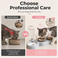 🐾 LIMITED‑TIME 50% OFF! 💣 2‑in‑1 Ergonomic Elevated Tilted Pet Bowl – Auto Water Refill, Non‑Slip ✨
