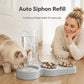 🐾 LIMITED‑TIME 50% OFF! 💣 2‑in‑1 Ergonomic Elevated Tilted Pet Bowl – Auto Water Refill, Non‑Slip ✨