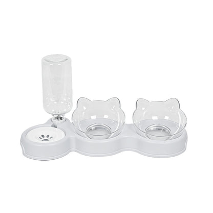 🐾 LIMITED‑TIME 50% OFF! 💣 2‑in‑1 Ergonomic Elevated Tilted Pet Bowl – Auto Water Refill, Non‑Slip ✨