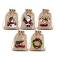 🎅 LIMITED‑TIME 50% OFF! ✨ Christmas Drawstring Gift Bags – Santa & Reindeer Design, Reusable Fabric Gift Wrapping Bags ✨