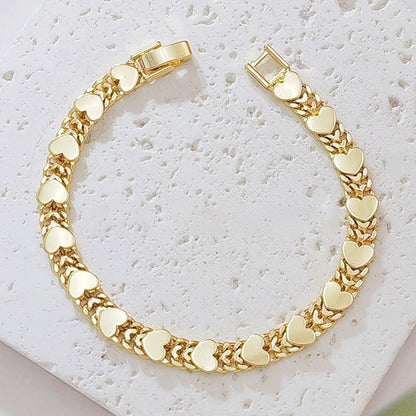💖 LIMITED‑TIME 50% OFF! ✨ Women’s Elegant Heart Link Bracelet – Dainty Romantic Design, Adjustable Chain ✨