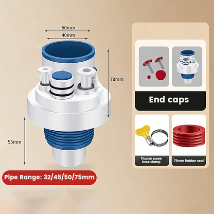 🔧 LIMITED‑TIME 50% OFF! ✨ Easy Install Multi‑Port Drain Pipe Connector – Odor‑Block, Quick Drain, Tool‑Free ✨