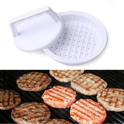 🍔 LIMITED‑TIME 50% OFF! ✨ Burger Press – Uniform Patty Shaping, Fat‑Draining Ridged Plate, Ergonomic Handle ✨