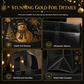 🎄 LIMITED‑TIME 50% OFF! ✨ Black Christmas Non Woven Gift Tote Bag – Gold Foil, Reusable, Sturdy Handles 🎁