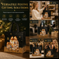 🎄 LIMITED‑TIME 50% OFF! ✨ Black Christmas Non Woven Gift Tote Bag – Gold Foil, Reusable, Sturdy Handles 🎁