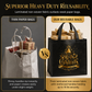 🎄 LIMITED‑TIME 50% OFF! ✨ Black Christmas Non Woven Gift Tote Bag – Gold Foil, Reusable, Sturdy Handles 🎁