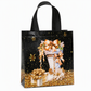 🎄 LIMITED‑TIME 50% OFF! ✨ Black Christmas Non Woven Gift Tote Bag – Gold Foil, Reusable, Sturdy Handles 🎁
