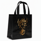 🎄 LIMITED‑TIME 50% OFF! ✨ Black Christmas Non Woven Gift Tote Bag – Gold Foil, Reusable, Sturdy Handles 🎁