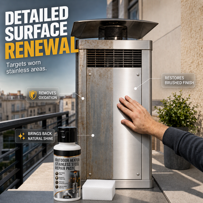 🔥 LIMITED‑TIME 50% OFF! ✨ Stainless Steel Repair Paste for Outdoor Heaters – Restorative, Easy‑Wipe, Anti‑Oxidation ✨