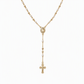 ✝️ LIMITED‑TIME 50% OFF! ✨ Retro Gold Tone Virgin Mary Crucifix Necklace – Vintage, Elegant, Daily‑wear 💛