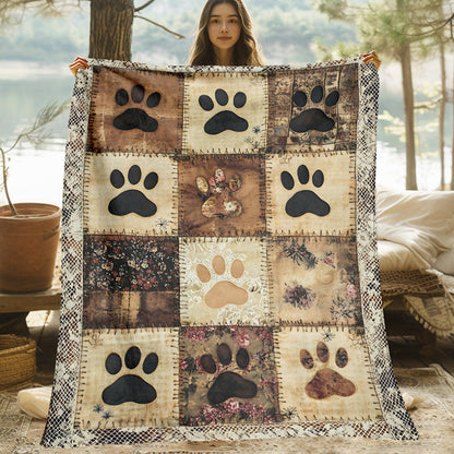 🐾 LIMITED‑TIME 50% OFF! ✨ Cute Paw Print Soft Flannel Blanket – Snuggly, Warm, Lovely Home Decor 🛋️