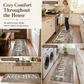 American Style Water Absorbent Kitchen Rug and Mat Set Non Slip Crystal Velvet Floor Mats for Home Entryway