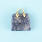 Miniature Elegant Stone Handbag Ornament
