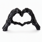 💀 LIMITED‑TIME 50% OFF! ✨ Halloween Resin Skeleton Figurine – Heart Hand Gesture, Gothic, Desktop Decor 🖤