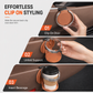 🚗 LIMITED-TIME 50% OFF! ✨ Multifunctional Foldable Car Door Cup Holder – Large Diameter, Clip-On Mount, Faux Leather 🥤