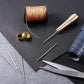 🪡 LIMITED-TIME 50% OFF! ✨ Leather Sewing Awl Kit with Waxed Thread – Interchangeable Needles, 6 Pcs 🧵