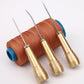 🪡 LIMITED-TIME 50% OFF! ✨ Leather Sewing Awl Kit with Waxed Thread – Interchangeable Needles, 6 Pcs 🧵