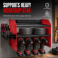Wall Mounted Power Tool Organizer and Drill Storage Rack with Hooks and Battery Holder for Garage