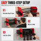 Wall Mounted Power Tool Organizer and Drill Storage Rack with Hooks and Battery Holder for Garage