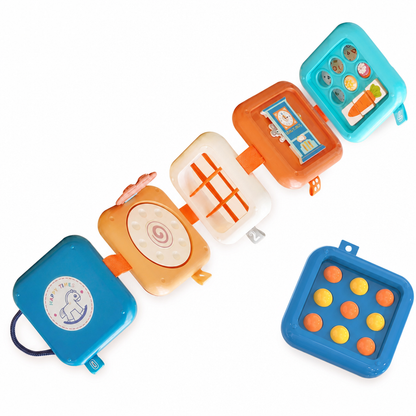🧸 LIMITED-TIME 50% OFF! ✨ Sensory Busy Ball Stacking Toy – Multi‑Sided Activity Cube, Portable 🎈