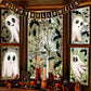 👻 LIMITED-TIME 50% OFF! ✨ Cute Halloween Ghost Static Window Cling – Double-sided, Reusable 🪟