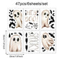 👻 LIMITED-TIME 50% OFF! ✨ Cute Halloween Ghost Static Window Cling – Double-sided, Reusable 🪟
