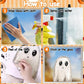 👻 LIMITED-TIME 50% OFF! ✨ Cute Halloween Ghost Static Window Cling – Double-sided, Reusable 🪟