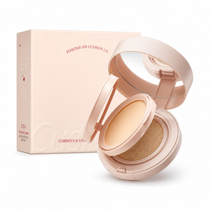 ✨ LIMITED-TIME 50% OFF! ✨ 2-in-1 Luminous Air Cushion BB & Pressed Powder – Matte Finish, Portable 💄