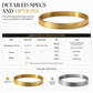 🌸 LIMITED-TIME 50% OFF! ⚡ Titanium Steel Bangle – 18K Plated With Engraved Text ✨