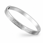 🌸 LIMITED-TIME 50% OFF! ⚡ Titanium Steel Bangle – 18K Plated With Engraved Text ✨