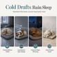 🐾 LIMITED-TIME 50% OFF! 🛏️ Semi Enclosed Warm Pet Sleeping Bag Bed – Windproof, Plush, Cozy 🌨️