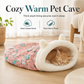 🐾 LIMITED-TIME 50% OFF! 🛏️ Semi Enclosed Warm Pet Sleeping Bag Bed – Windproof, Plush, Cozy 🌨️