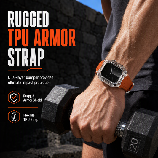 ⌚ LIMITED-TIME 50% OFF! 💥 Integrated Smartwatch Band with Protective Case – Shockproof, Stylish, Easy Install 🛡️