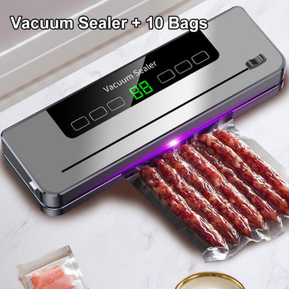 🔒 LIMITED-TIME 50% OFF! 💥 Vacuum Sealer Machine with Cutter & Vacuum Bags – Multi-use, Easy Clean, Built-in Cutter 🛒