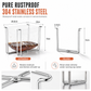 🗑️ LIMITED-TIME 50% OFF! 🧺 Foldable 304 Stainless Steel Trash Bag Holder Stand – Rustproof, Compact, Multi-use ✨