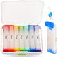 🧳 LIMITED-TIME 50% OFF! 💊 7-Day Detachable Pill Organizer – Color Coded, Portable, Light Resistant ✨