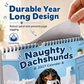 📅 LIMITED-TIME 50% OFF! 🐶 Naughty Dachshunds Dog Wall Calendar – Funny, Writeable, Decorative ✨