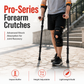 🩼 LIMITED‑TIME 50% OFF! 🚶 Folding Forearm Crutches – Shock-Absorbing Spring System, Reinforced Aluminum Shaft & Slip-Resistant Rubber Feet – Comfortable Mobility Aid for Fracture Rehabilitation 🦵