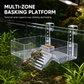 🐢 LIMITED-TIME 50% OFF! ☀️ Hanging Turtle Basking Platform – Clear Acrylic, Non-slip Ramp, Adjustable Mount ✨