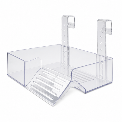 🐢 LIMITED-TIME 50% OFF! ☀️ Hanging Turtle Basking Platform – Clear Acrylic, Non-slip Ramp, Adjustable Mount ✨