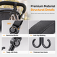 👶 BUY 1 GET 1 FREE! 🛒 360 Degree Rotatable Double Stroller Hooks – Heavy Load, Multi-scene, Easy Install ✨