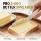 🧈 LIMITED-TIME 50% OFF! 🔪 Professional 304 Stainless Steel 3-in-1 Butter Knife and Spreader – Multi-use, Sturdy, Comfort Grip ✨