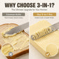 🧈 LIMITED-TIME 50% OFF! 🔪 Professional 304 Stainless Steel 3-in-1 Butter Knife and Spreader – Multi-use, Sturdy, Comfort Grip ✨